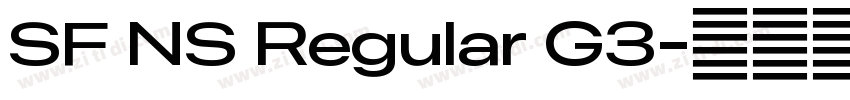 SF NS Regular G3字体转换 SF NS Regular G3字体转换
